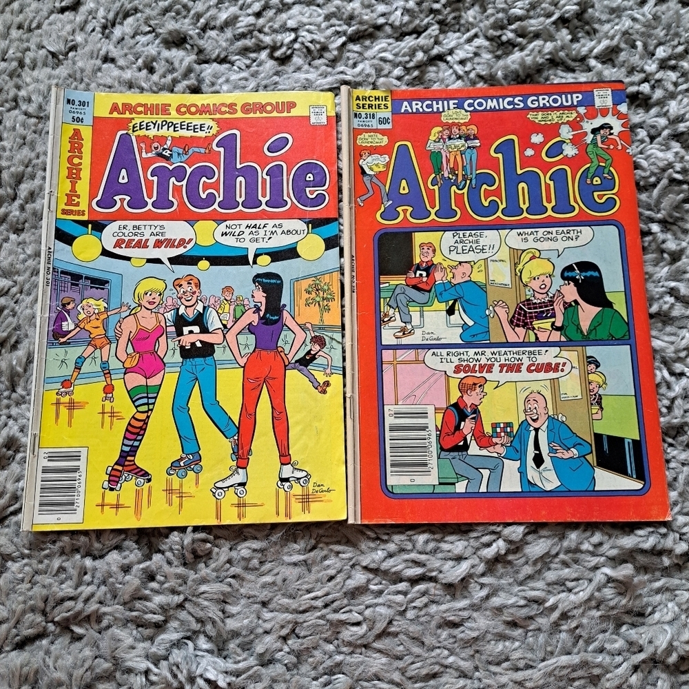 Archie vintage Comic Book Set of 2